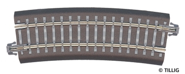 Tillig 83707 - Bettungsgleis gebogenes Gleis R353/15° (TT, H0m)